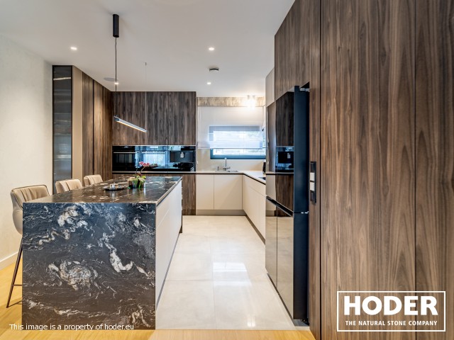 Kitchen worktops Granite Satinato 464 and Bathroom tops quartz conglomerate 8000, 2001, 505 and marble 129 - zdjęcie numer 1