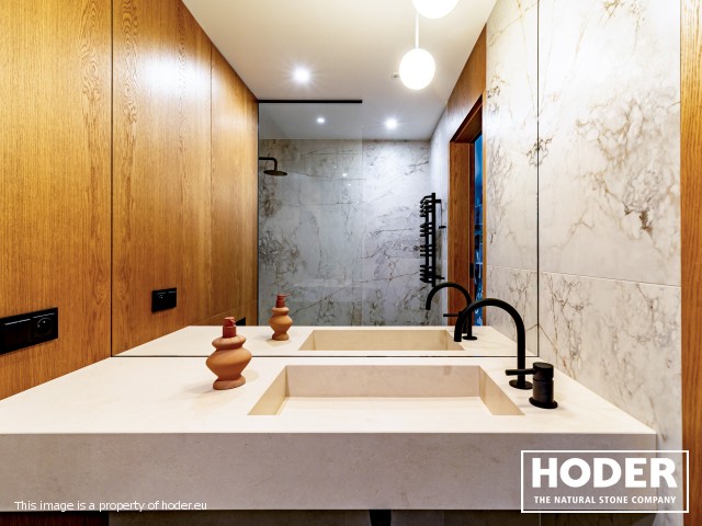 kitchen natural quartz Satinato 490 and bathroom tops marble 148 - zdjęcie numer 11