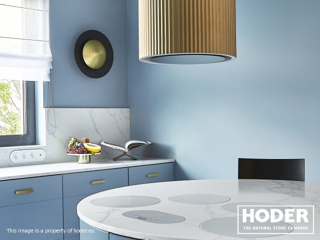 Living room, kitchen, bathroom tops Marmur 129, 156 and quartz conglomerate 1103 - zdjęcie numer 12