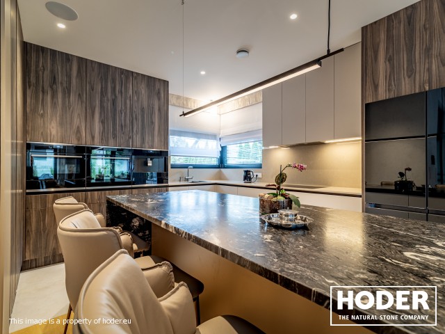 Kitchen worktops Granite Satinato 464 and Bathroom tops quartz conglomerate 8000, 2001, 505 and marble 129 - zdjęcie numer 3