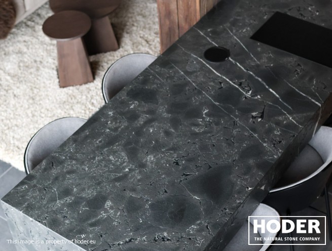 Kitchen worktops  natural quartzite 470 and granite 61