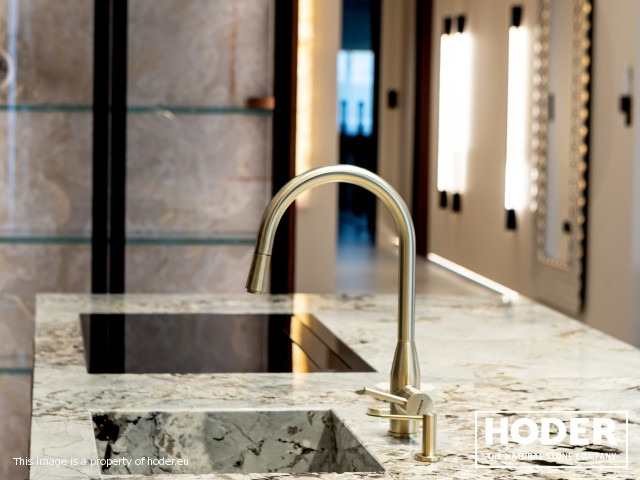 Kitchen worktops Granite 712, Bathroom tops Granite 37 and natural quartzite 442, interior onyks 128 - zdjęcie numer 6