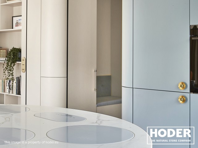 Living room, kitchen, bathroom tops Marmur 129, 156 and quartz conglomerate 1103 - zdjęcie numer 11