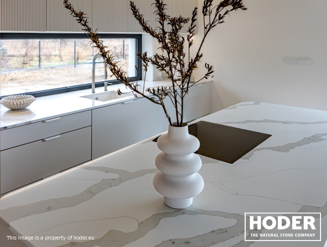 KITCHEN WORKTOPS QUARTZ CONGLOMERATE 1107