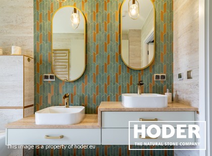 Bathroom tops Travertine 125 and quartz conglomerate 300 and kitchen, bathroom tops Granite 480 i 37