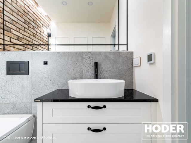 Bathroom tops Travertine 125 and quartz conglomerate 300 and kitchen, bathroom tops Granite 480 i 37 - zdjęcie numer 3