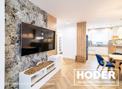 Living room and kitchen granite 712