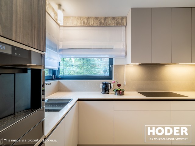 Kitchen worktops Granite Satinato 464 and Bathroom tops quartz conglomerate 8000, 2001, 505 and marble 129 - zdjęcie numer 4