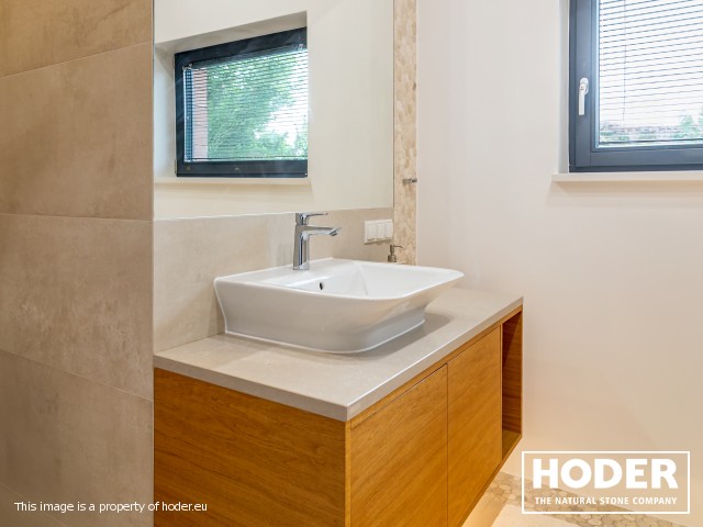 Kitchen worktops Granite Satinato 464 and Bathroom tops quartz conglomerate 8000, 2001, 505 and marble 129 - zdjęcie numer 9