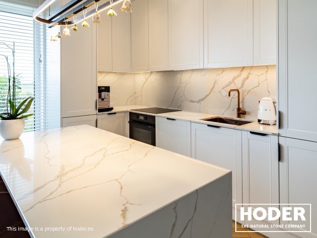 KITCHEN WORKTOPS QUARTZ CONGLOMERATE 1105 - zdjęcie numer 1