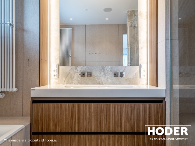 Kitchen worktops Granite Satinato 464 and Bathroom tops quartz conglomerate 8000, 2001, 505 and marble 129 - zdjęcie numer 11