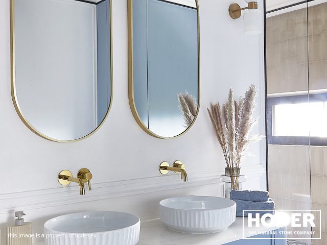 Living room, kitchen, bathroom tops Marmur 129, 156 and quartz conglomerate 1103 - zdjęcie numer 14