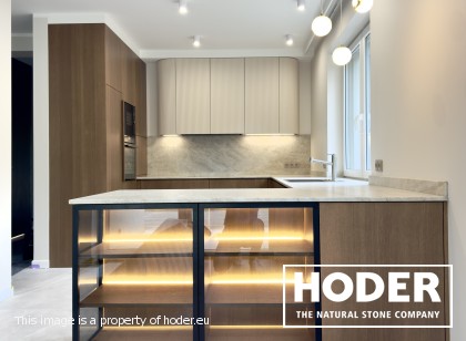 Kitchen natural quartz Satinato 723, bathroom tops Granite Satinato 464 and window sill  quartz conglomerate 2005