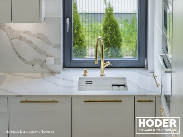 KITCHEN WORKTOPS QUARTZ CONGLOMERATE 1107 - zdjęcie numer 6