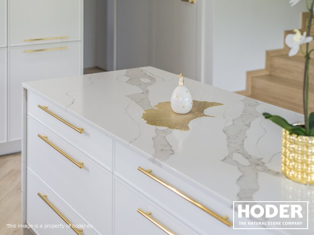 KITCHEN WORKTOPS QUARTZ CONGLOMERATE 1107 - zdjęcie numer 12