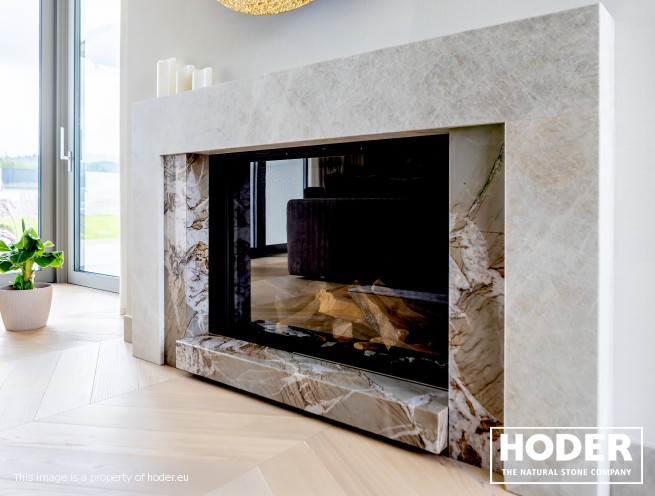 Fireplaces natural quartzite 431 and 707